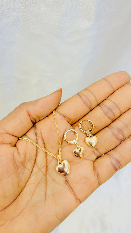 Chaîne + boucles d'oreilles